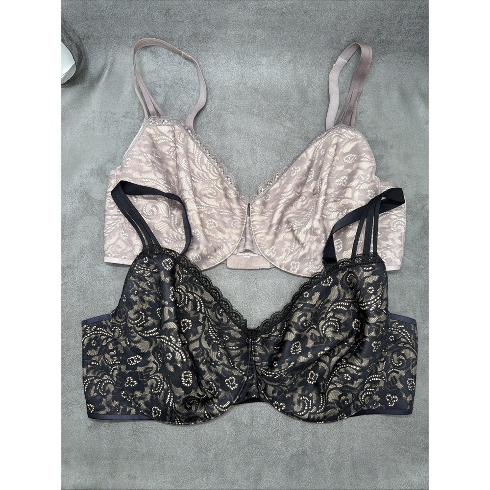 Soma Enticing Lift Unlined Balconet Lace Under-wire Bra Lot Of 2 Size 38DDD
